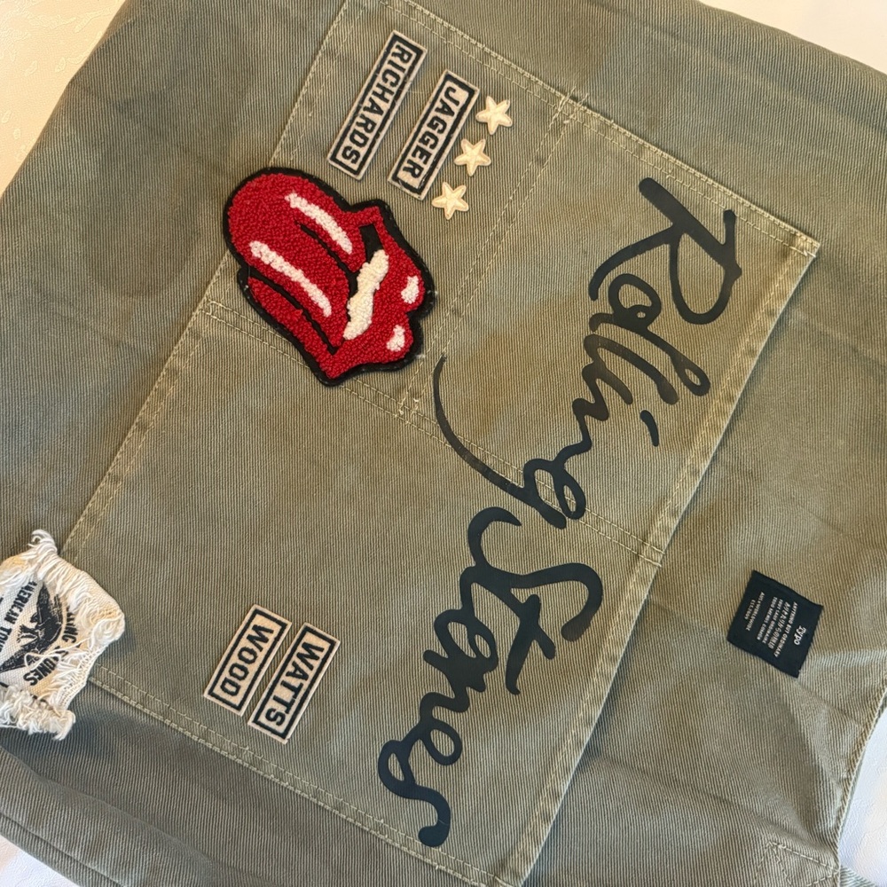 The Rolling Stones Olive Tote Bag - Picture 2 of 6